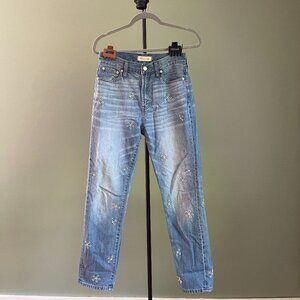 Madewell "The Perfect Summer Jean: Daisy Embroidered Edition"